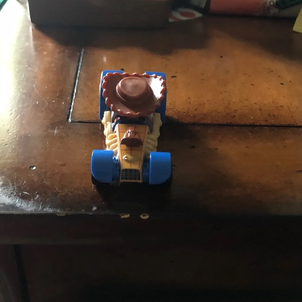 Blue and Yellow Cowboy Toy Car - Kids Toy